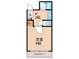 サンティール太子橋駅前の物件間取画像